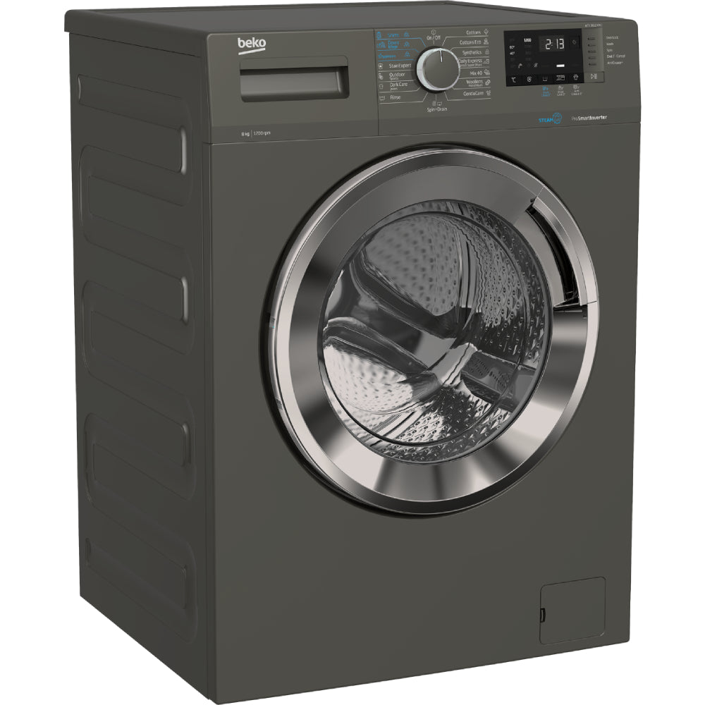Beko Washing Machine Front Loading 8 Kg Inverter Grey WTV 8612 XMCI2. Beko Washing Machine Front Loading 8 Kg Inverter Grey WTV 8612 XMCI2.
